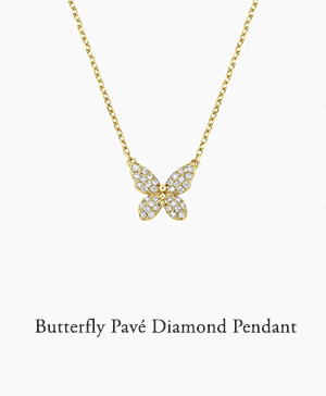 Butterfly Pavé Diamond Pendant