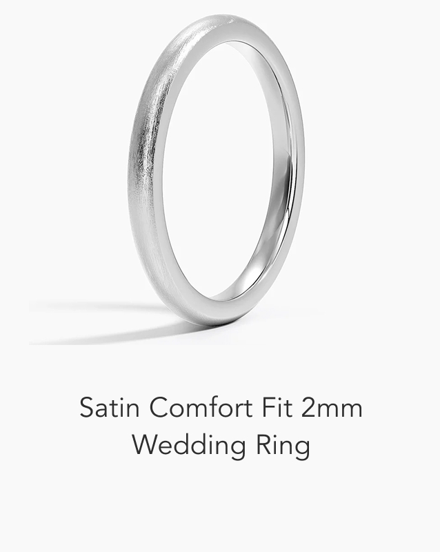 Satin Comfort Fit 2mm Ring