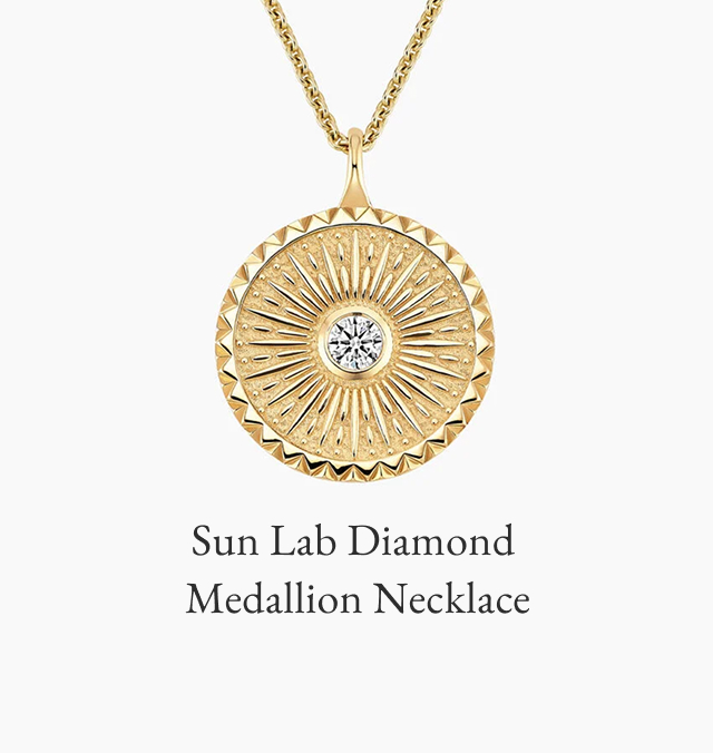 Sun Lab Diamond Medallion Necklace 