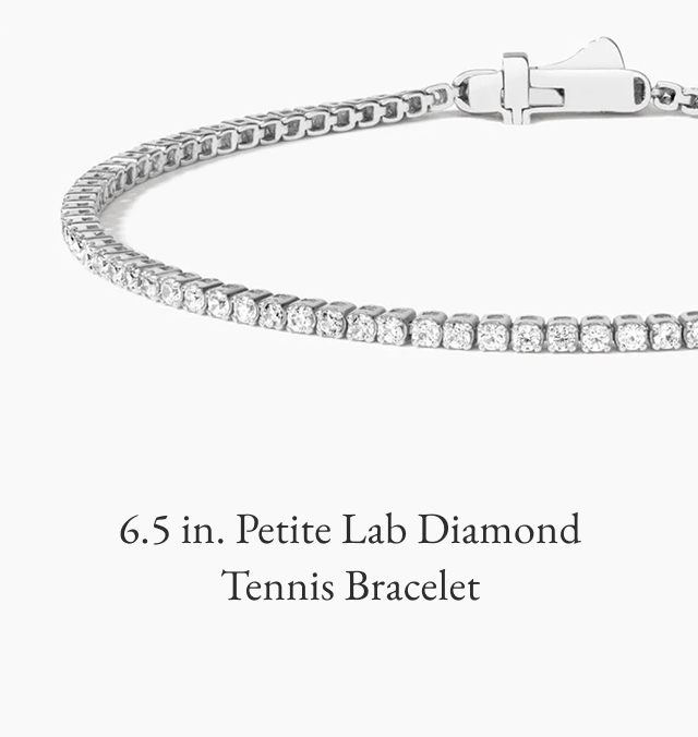 6.5 in. Petite Lab Diamond Tennis Bracelet