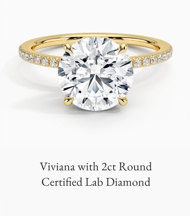 Viviana with 2ct Round Certified Lab Diamond