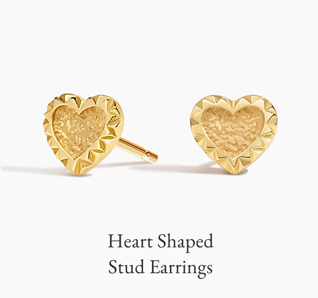 Heart Shaped Stud Earrings 