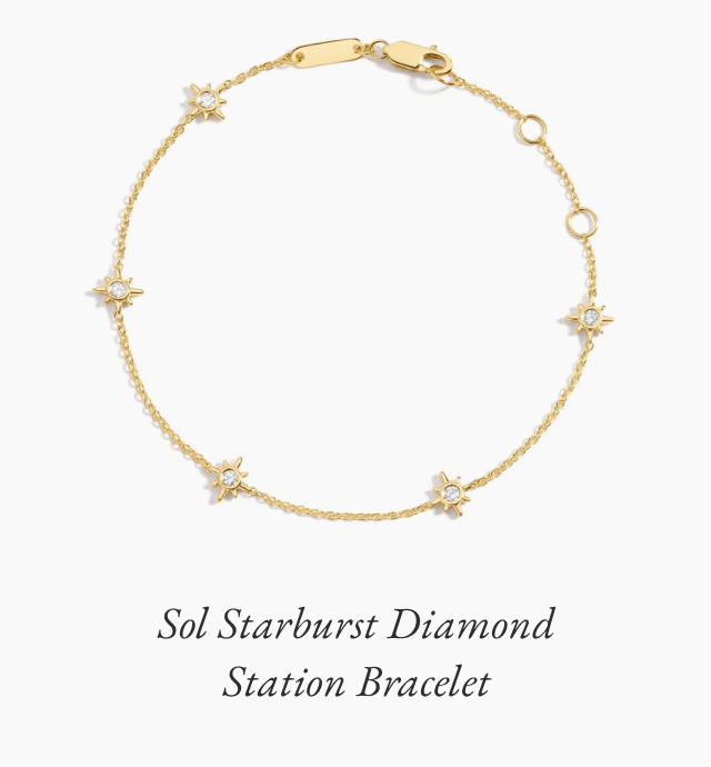 Sol Starburst Diamond Station Bracelet 