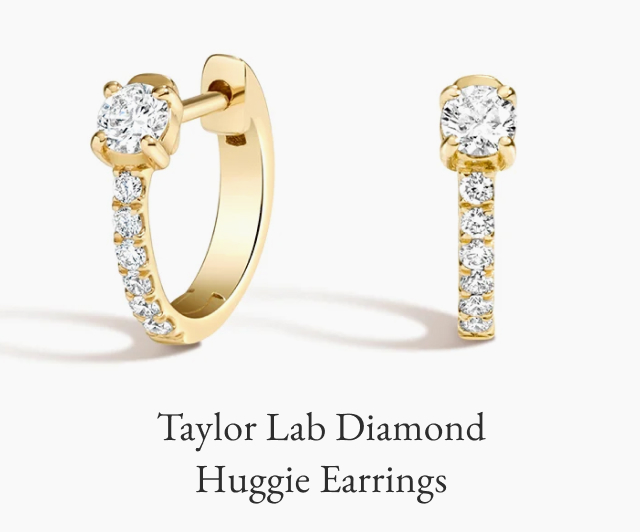 Taylor Lab Diamond Huggie Earrings 