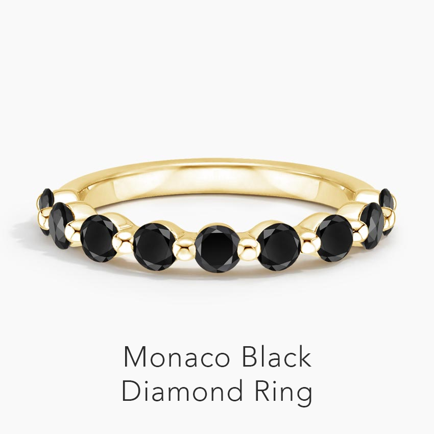 Monaco Black Diamond Ring 