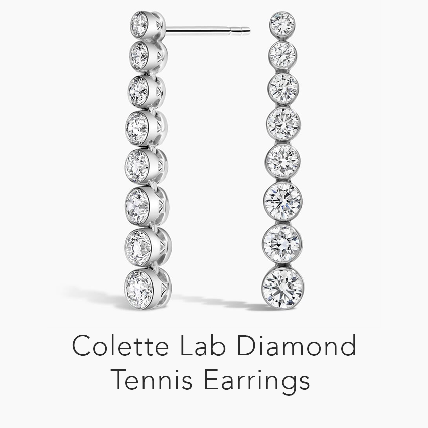 Colette Lab Diamond Tennis Earrings