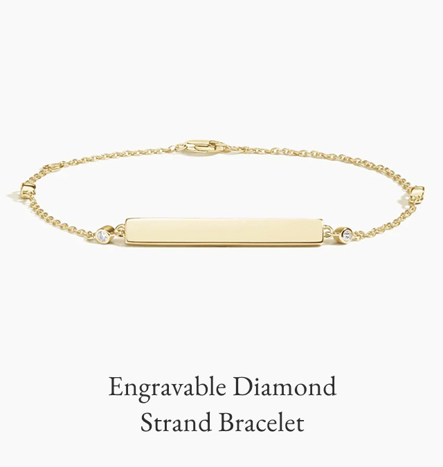 Engravable Diamond Strand Bracelet