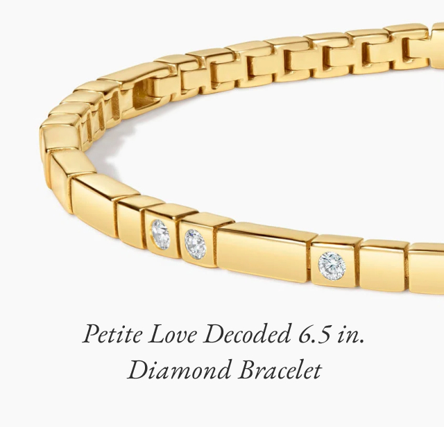 Petite Love Decoded 6.5 in. Diamond Bracelet