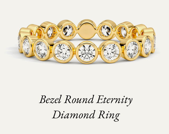 Bezel Round Eternity Diamond Ring