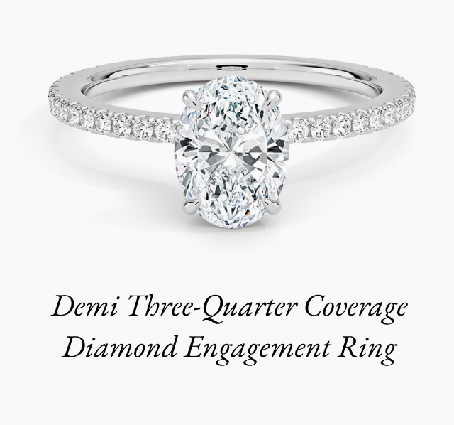 Demi Three-Quarter Coverage Diamond Ring