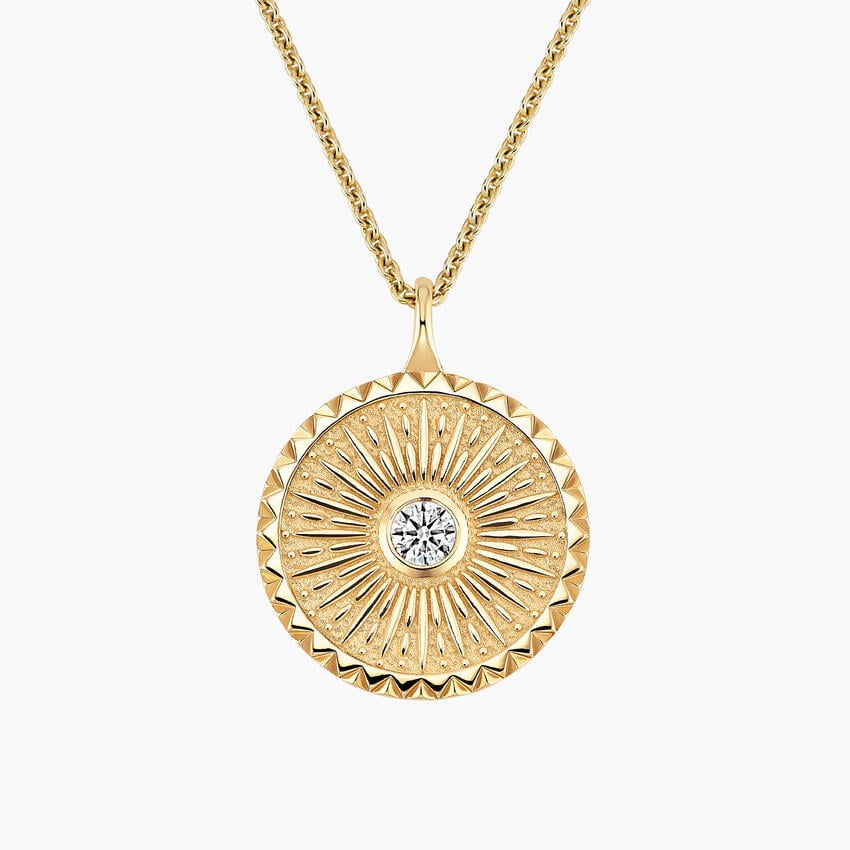 Sun Lab Diamond Medallion Necklace 