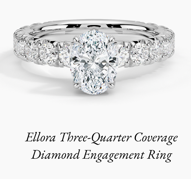 Ellora Three-Quarter Coverage Diamond Ring