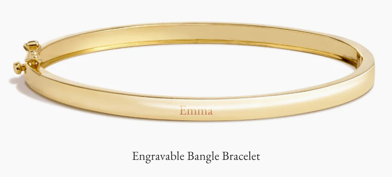 Engravable Bangle Bracelet