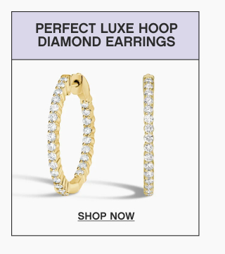 Perfect Luxe Hoop Lab Grown Diamond Earrings