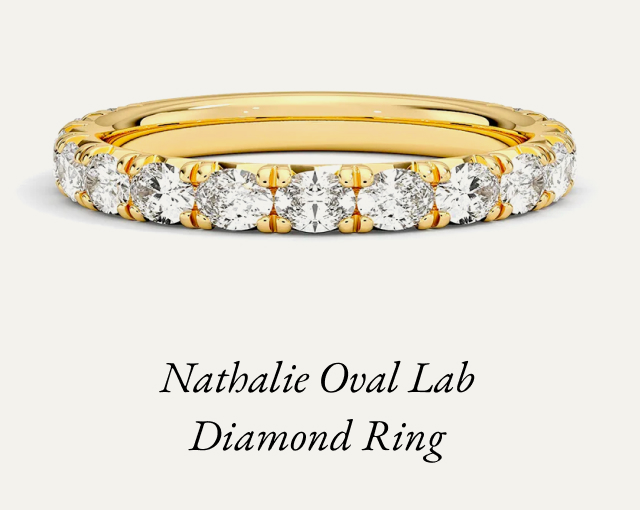 Nathalie Oval Lab Diamond Ring