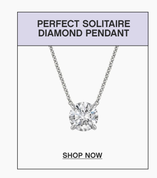 Perfect Solitaire Diamond Pendant