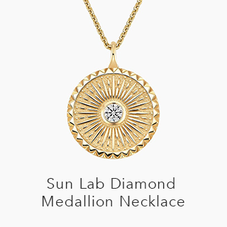 Sun Lab Diamond Medallion Necklace