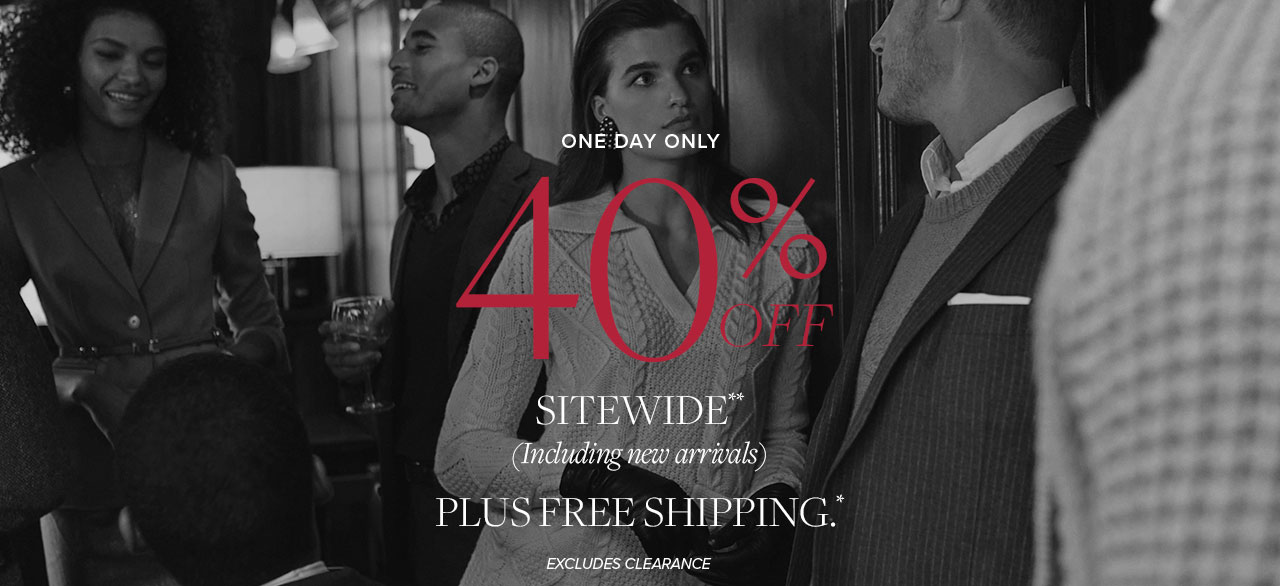 40% off Sitewide