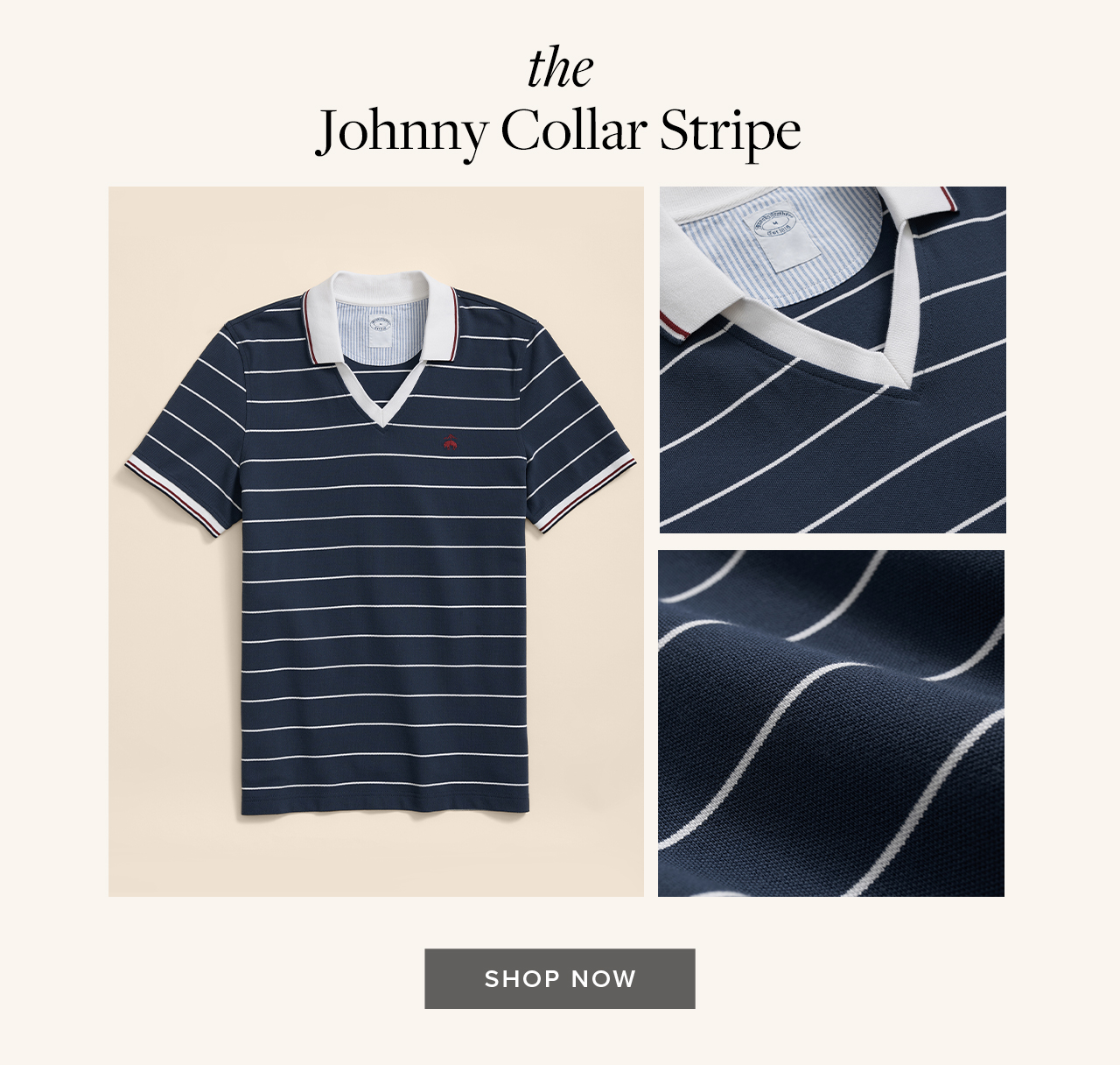 the Johnny Collar Stripe Shop Now