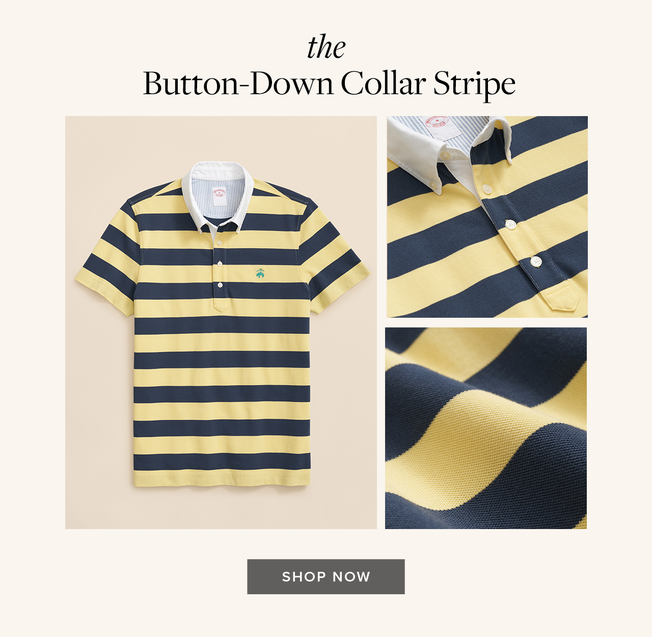 the Button-Down Collar Stripe Shop Now