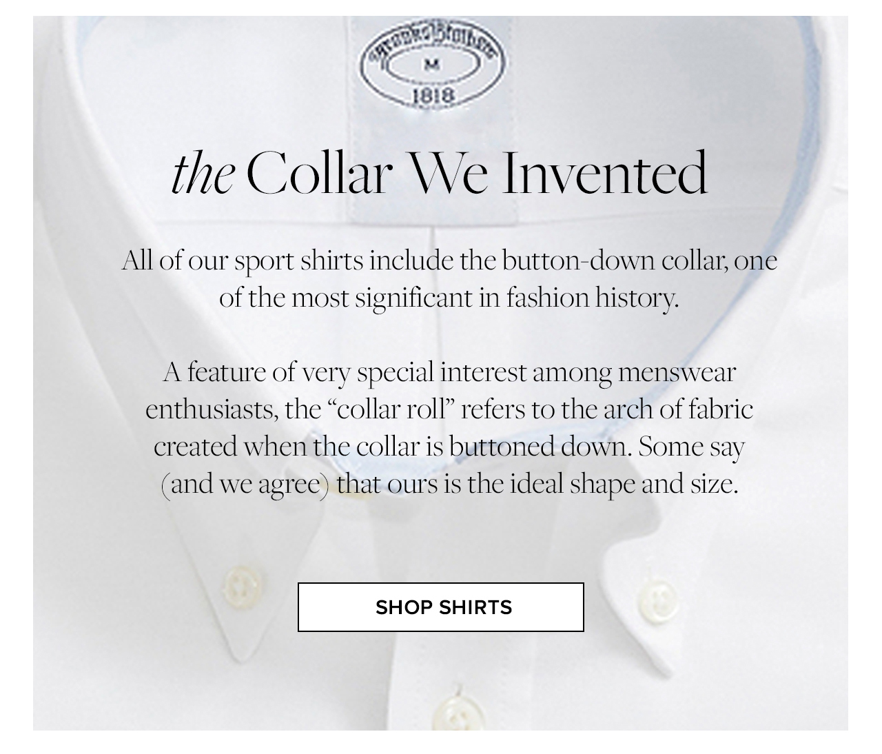 the Collar We Invented Shop Shirts