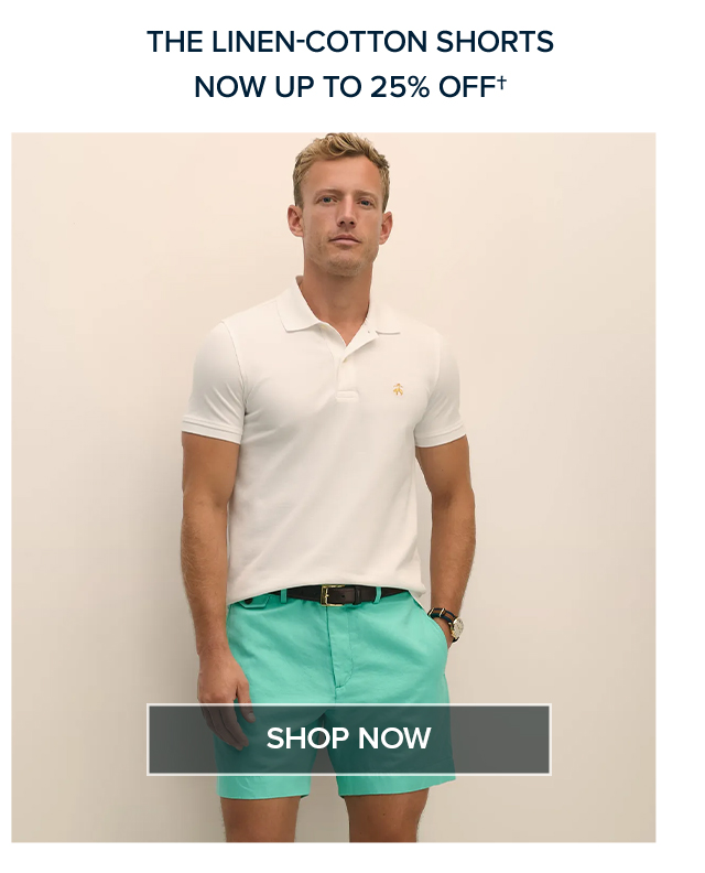 The Linen-Cotton Shorts Now Up to 25% Off Shop Now