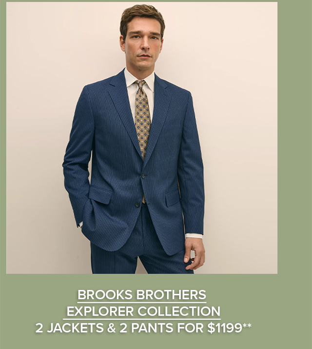 Brooks Brothers Explorer Collection 2 Jackets and 2 Pants for $1199