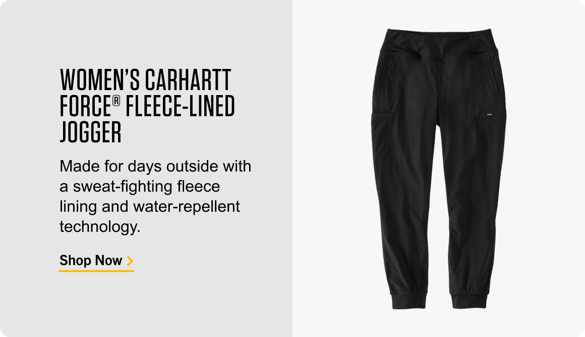 WOMEN'S CARHARTT FORCE® FLEECE-LINED JOGGER