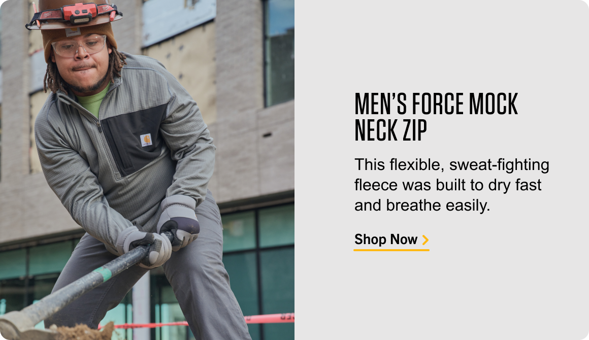 MEN'S FORCE MOCK NECK ZIP