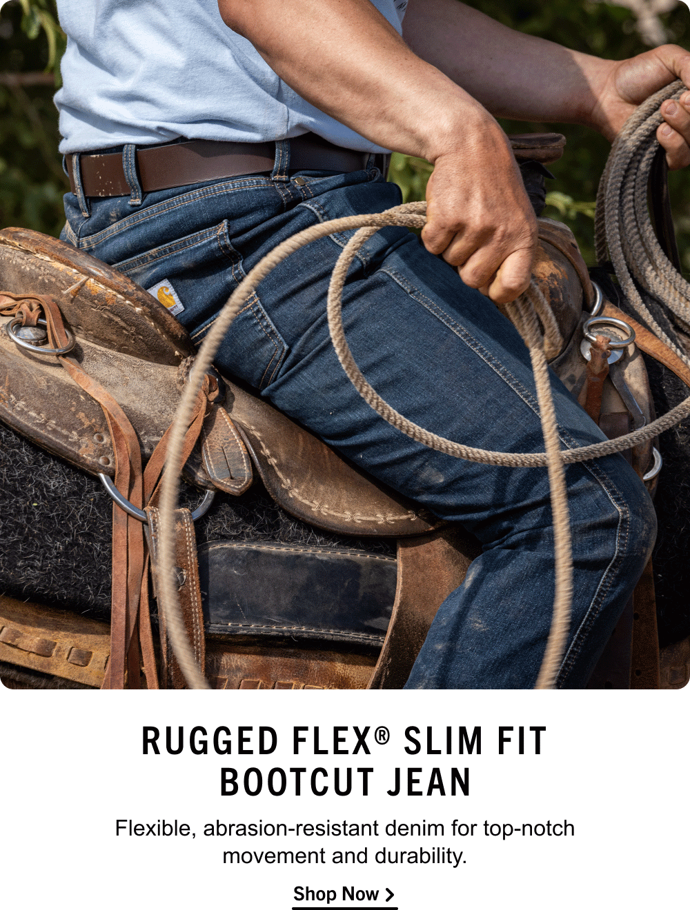 RUGGED FLEX® SLIM FIT BOOTCUT JEAN