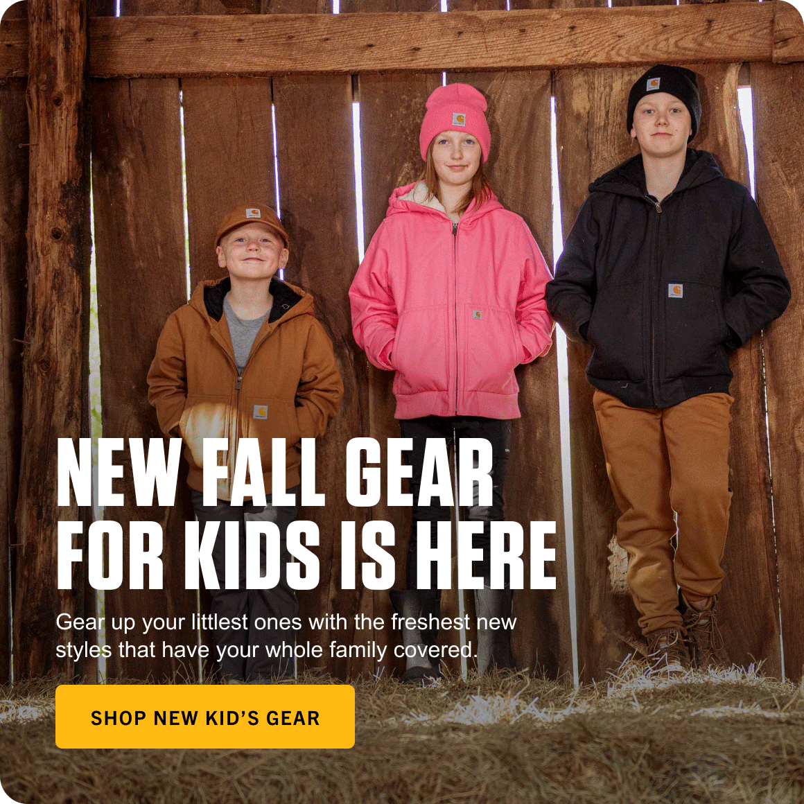 NEW FALL GEAR FOR KIDS IS HERE