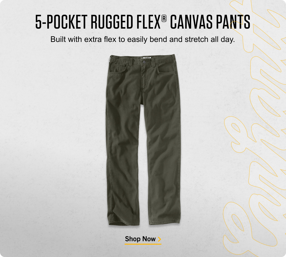 5-POCKET RUGGED FLEX® CANVAS PANTS
