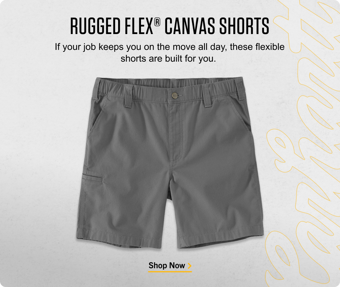 RUGGED FLEX® CANVAS SHORTS
