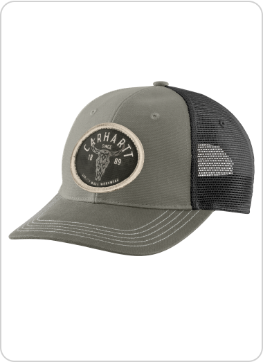 MONTANA MESH-BACK LONGHORN PATCH CAP