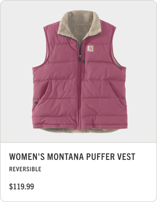 WOMEN'S MONTANA PUFFER VEST  REVERSIBLE