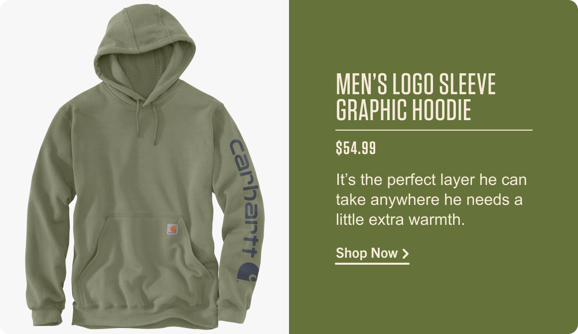 MEN’S LOGO SLEEVE GRAPHIC HOODIE