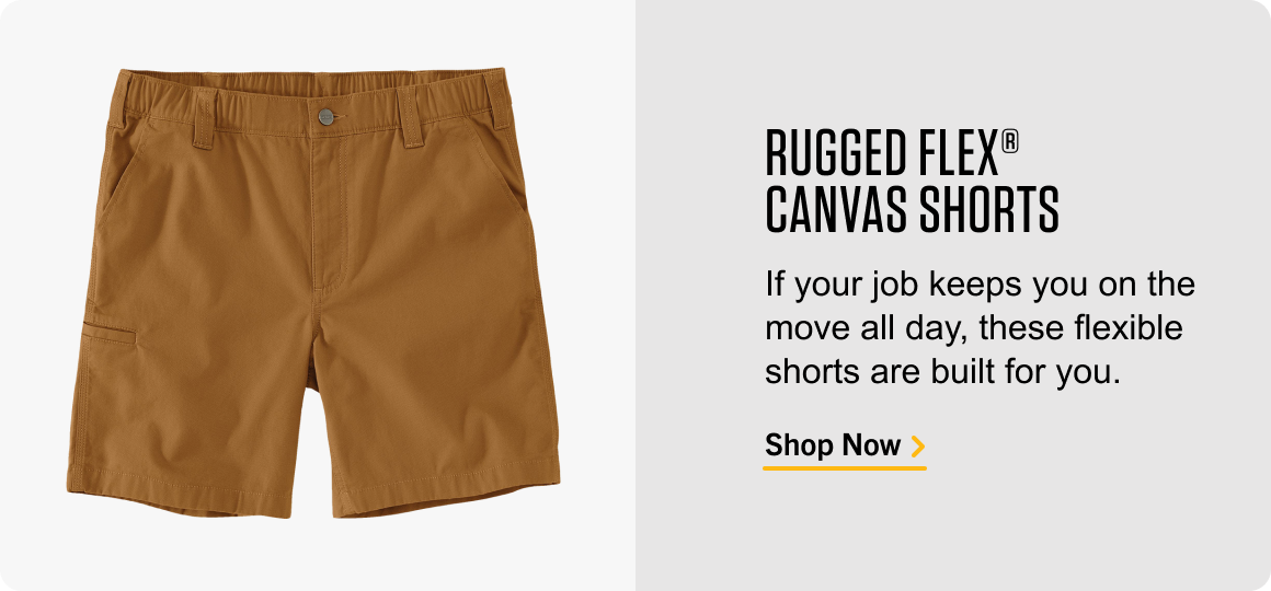 RUGGED FLEX® CANVAS SHORTS