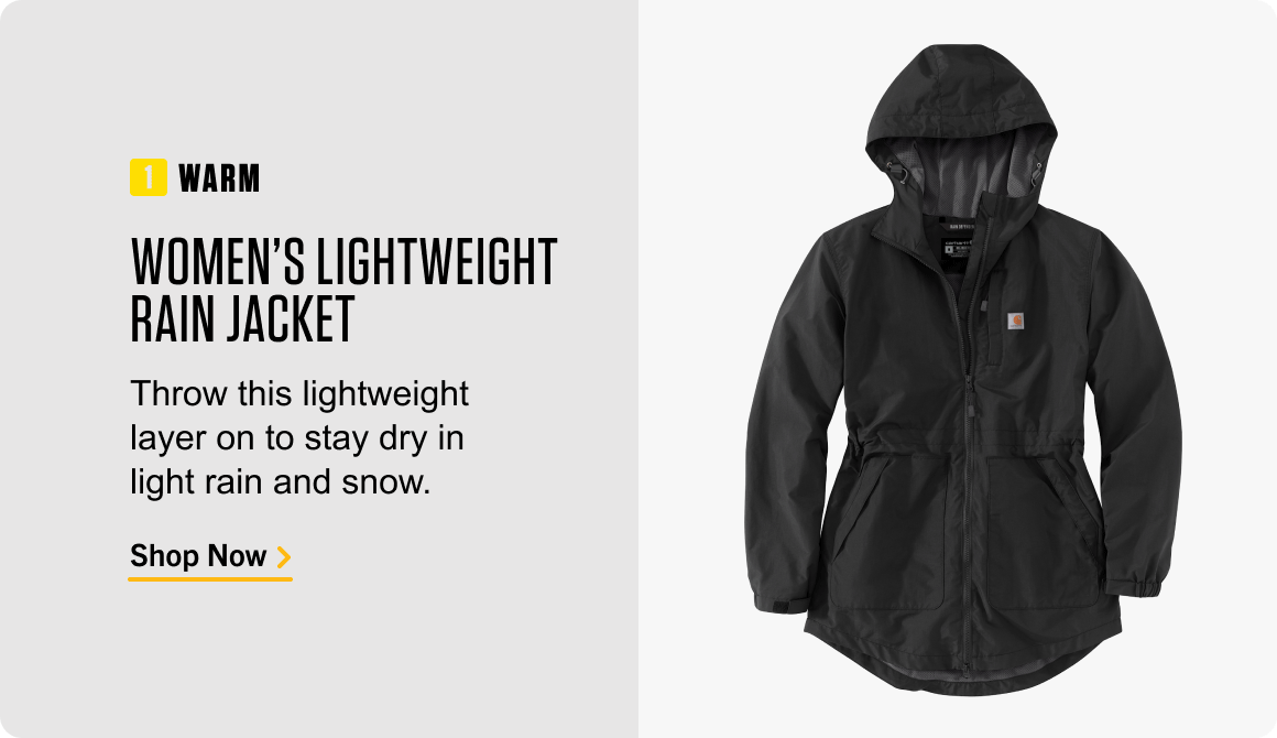 WOMEN'S LIGHTWEIGHT RAIN JACKET