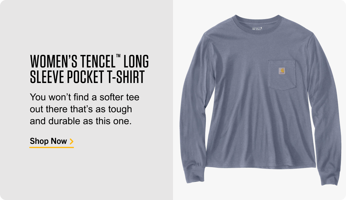 WOMEN'S TENCEL™ LONG SLEEVE POCKET T-SHIRT