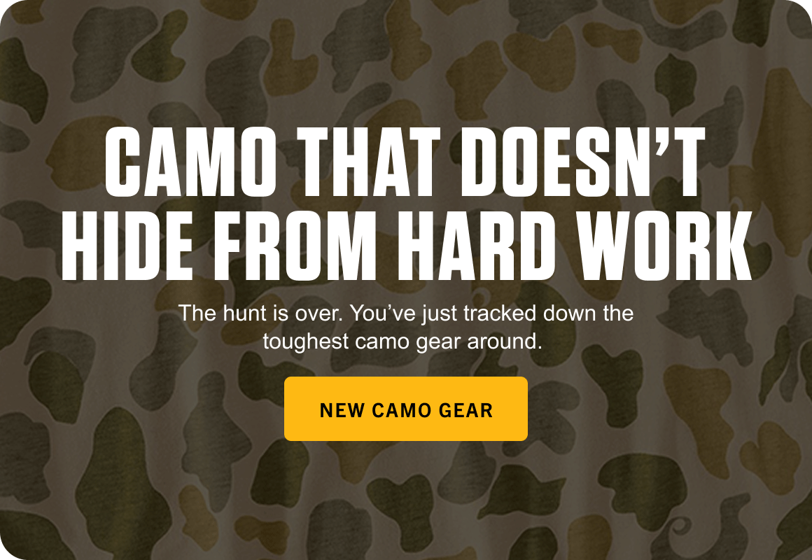 CAMO THAT DOESN'T HIDE FROM HARD WORK
