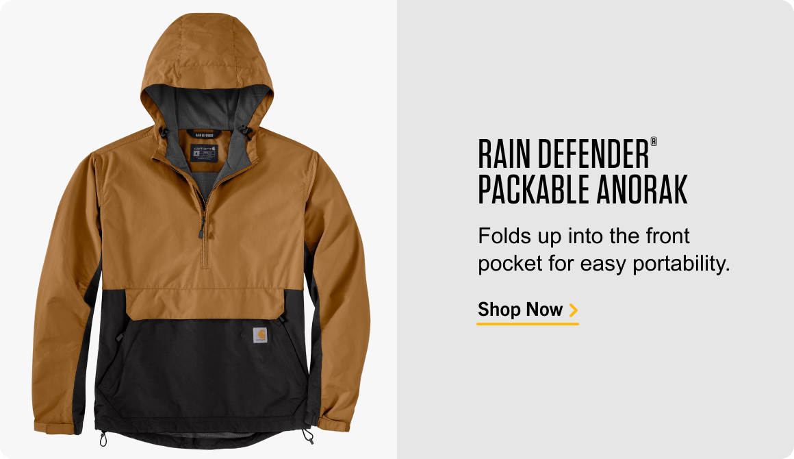 RAIN DEFENDER® PACKABLE ANORAK
