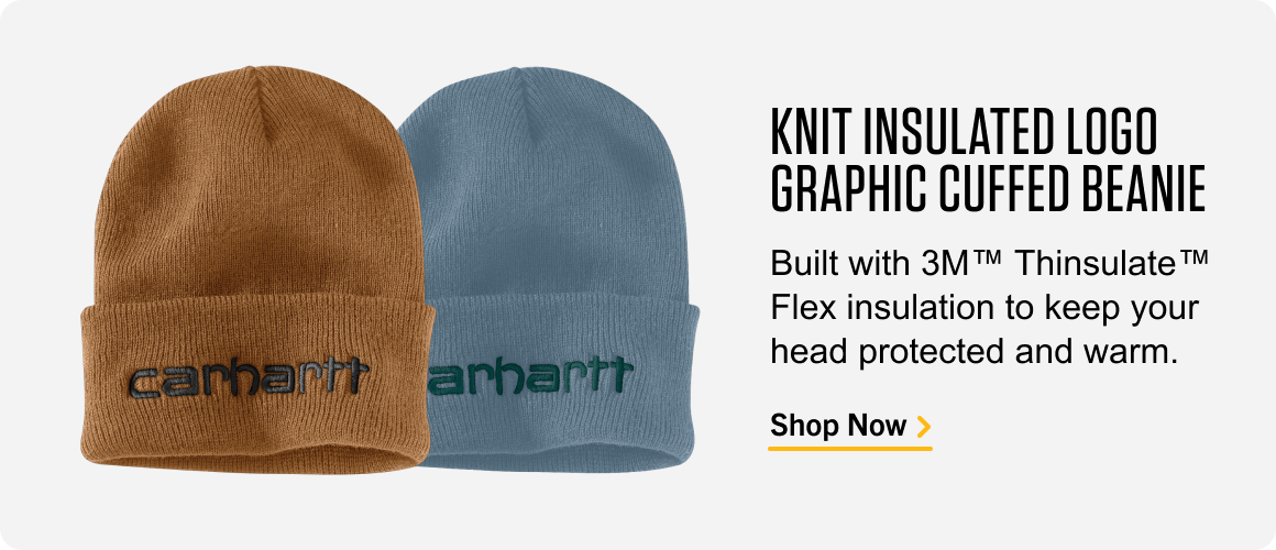 KNIT INSULATED LOGO GRAPHIC CUFFED BEANIE