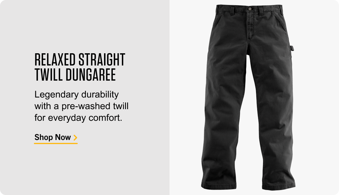 RELAXED STRAIGHT TWILL DUNGAREE