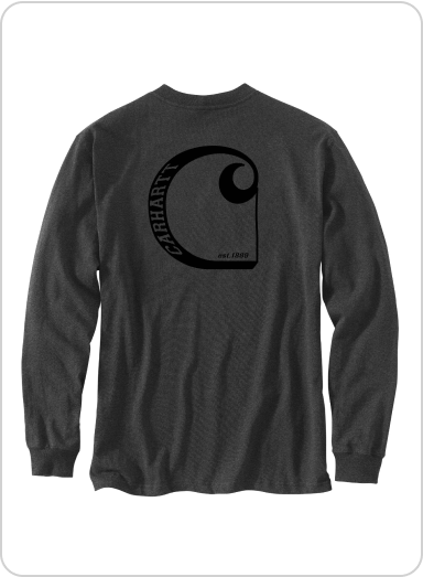 LONG-SLEEVE POCKET C GRAPHIC T-SHIRT