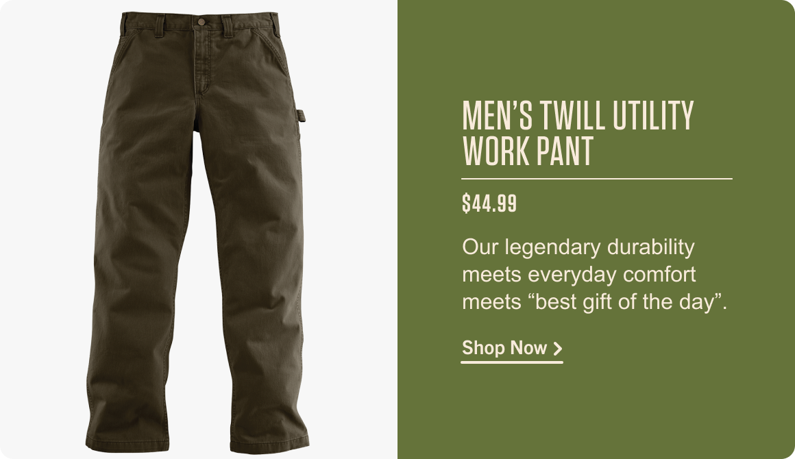 MEN’S TWILL UTILITY WORK PANT