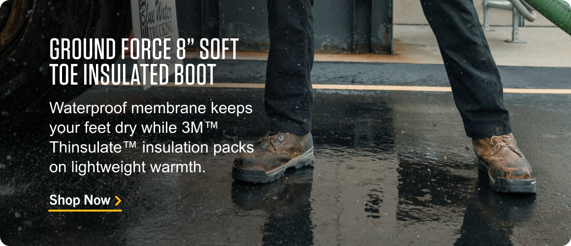 GROUND FORCE 8” SOFT TOE INSULATED BOOT