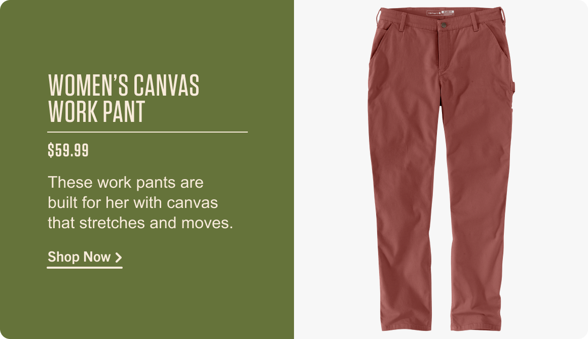 WOMEN’S CANVAS WORK PANT