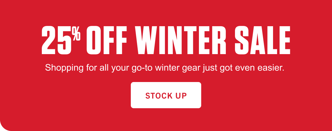 25% OFF WINTER SALE