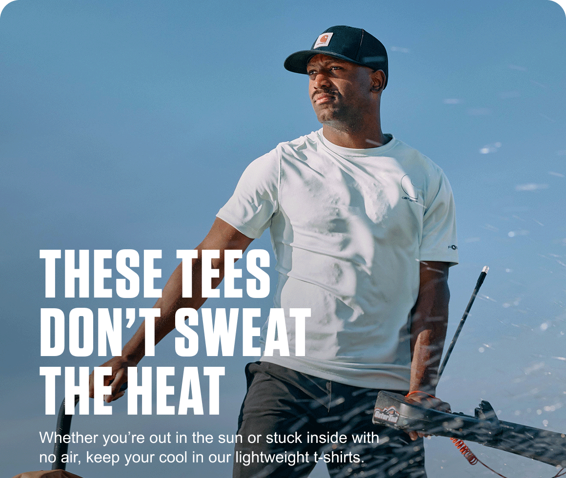THESE TEES DON’T SWEAT THE HEAT