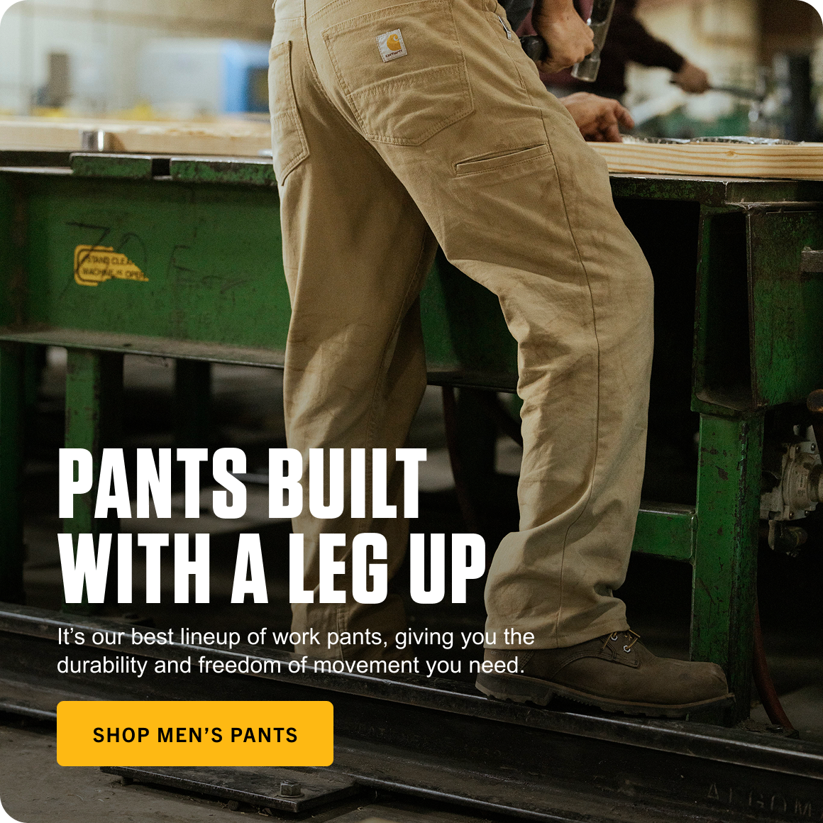 PANTS BUILT WITH A LEG UP